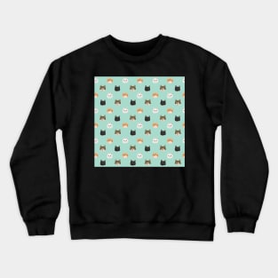 Cat faces Crewneck Sweatshirt